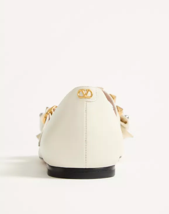 Valentino Mary-Jane Bowow Ballerina In Kidskin With Studs - Image 2